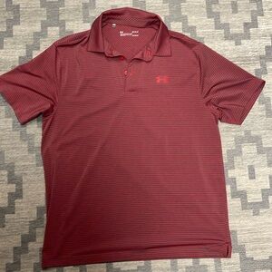 Under Armour Red Performance Polo Shirt